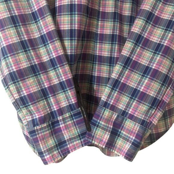 Frank & Eileen Paul Plaid Italian Woven Cotton Button Down Classic Shirt Size M - Picture 5 of 11